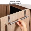 Premium Stainless Steel Over-the-Cabinet Door Towel Rack  High-Quality Space Saver for Kitchen & Bathroom. 