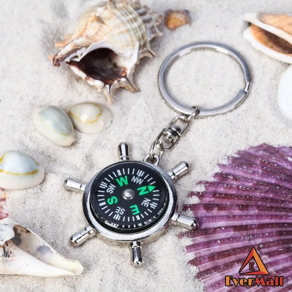 Compas Keychain, Fashion Compas Keyring, Compas with key holder