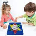 Nebula Supreme Interactive Chinese Checker Traditional Chinese Checkers Game Set Fun Family Night Board Game with Rubber Chessboard 30 Pieces Interactive Strategy Game for Kids Adults 4 Players Multiplayer Checkers. 