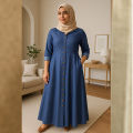 Stylish Denim Abaya for Women – Modest & Trendy Wear. 