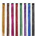 Shiny Threads Glitter Hair Tinsel Kit Gold Silk Hair Glitter String Extensions Accessories for Women Headdress. 