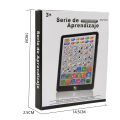 Spanish English Mini Tablet Learning Computer for Children Early Education Multifunctional Point Reading Machine Kids Toys Gift. 