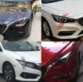 Car Headlight Sticker high quality PVC Black, White,Red good looking Stickers for Car, Car Modification, Car Decoration, Motor bike Stickers. 
