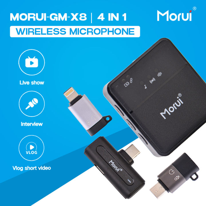 Morui%20GM-X8%20Dual%20Mic%20Wireless%20Microphone%20%7C%201%20Year%20Brand%20Warranty%20%7C%20Active%20Noise%20Cancellation%20Mic%20for%20YouTube%20Vlogging,%20Live%20Streaming,%20Smartphones%20&%20Audio%20Devices%20%7C%20Premium%20Studio%20Sound,%20Eco-Friendly%20-%20Image%204