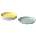 IKEA : KALAS NN : Multi Color Plastic Plates - Set of 6. 