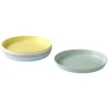IKEA : KALAS NN : Multi Color Plastic Plates - Set of 6. 