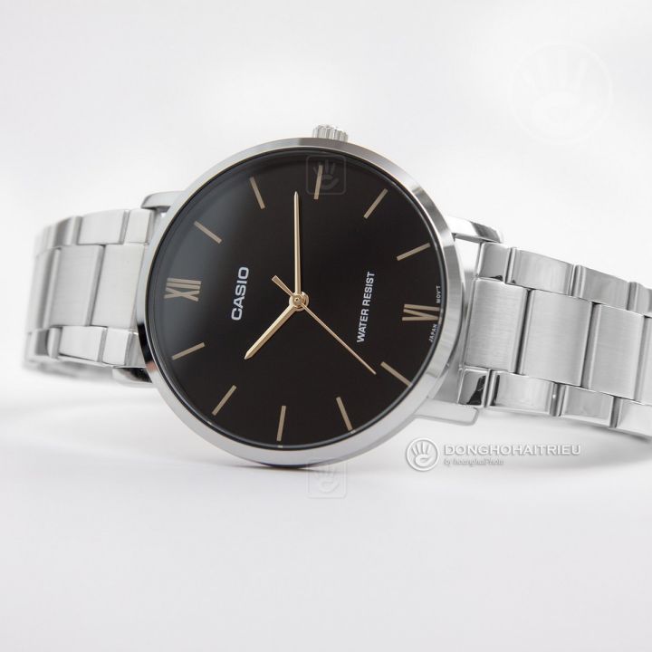 Original Casio - MTP-VT01D-1BUDF - Stainless Steel Watch for Men