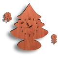 Tree Shape Wooden Wall Clock, Children’s Room Wall Clock and 3D Laser Cut Wall Clock. 