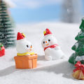 Snowman Ornament Delicate Snowman Tree Micro Landscape Model Decor. 
