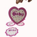 A LITTLE BABY GIRL CUTOUTS FOR PARTY DECORATION - PACK OF 6 BABY GIRL THEME HANGING CUTOUTS. 