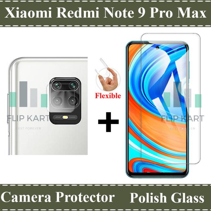 Xiaomi Redmi Note 9 Pro Max Glass Protector Tempered Glass Screen Protection Polish Glass + Back Camera 9H Gorilla Flexible Protector For Xiaomi Redmi Note 9 Pro Max