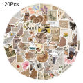 Vintage Sticker Pack 120pcs Vintage Sticker Set Waterproof Scrapbook Aesthetic Stickers for Journals Water Bottles Laptops Trendy Southeast Asian Buyers' Choice Journal Decoration Stickers. 