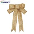 Large Christmas Bow Sparkling Sequin Christmas Tree Bow Festive Reusable Decoration for New Year Party Lightweight Stylish Perfect Christmas Big Bow Christmas Bow Decoration. 
