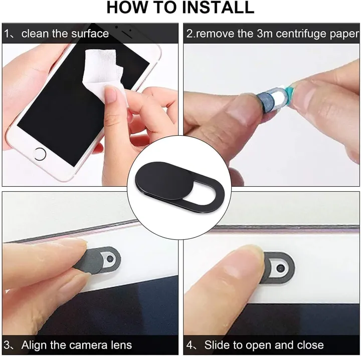 Webcam%20Cover,%20Camera%20Cover%20Slide,%20Ultra-Thin%20Compatible%20for%20Laptop%20Desktops,%20McBook,%20PC,%20Tablet,%20Cell%20Phone%20to%20Protect%20Your%20Privacy%20Pack%20of%203/6/12%20-%20Image%206