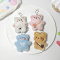 Korean Style Kawaii Small Bear Plush Toy Cute Animal Keychain Soft Stuffed Doll SUPER BABY. 