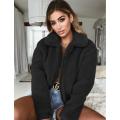 Women's Ladies Warm Teddy Bear Fleece Tops Jacket Zip Up Oversize Outwear Coats. 