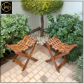 WOODEN GOLD | Handmade Wooden Folding Stool Folding Stool | Chair for Home Decor Portable Kitchen Stool | Chair for Garden Study Room & Living Room Wooden. 