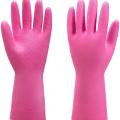 Kitchen Bathroom Dishes Floors All Purpose Cleaning Gloves Pink 1 Pair Pack. 