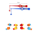 YueYangSport Baby Bath Time Fun Floating Fish Mini Fishing Set Bathtub Baby Bath Toys with Fishing Rods. 