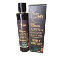 Amna Organic Hair Oil for Hair Growth and Hair Fall Control – 100% Natural Herbal Hair Oil for Strong, Shiny, Dandruff-Free Hair. 