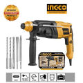 Ingco Heavy Duty Rotary Hammer Hilti Drill 800Watt With 5 Pcs Drilling Accessories. 
