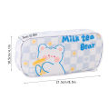 SF Checkerboard Pen Case Pencil Bag For Girls Pencil Pouch Korean Stationery School Student Stationery Storage Bag. 