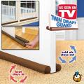 UNDER DOORS & WINDOWS. ADJUSTABLE TWO SIDED STOP COLD AIR DRAFT DOOR SEAL. 