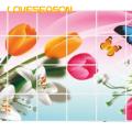 Oil-proof Wall Stickers Waterproof Kitchen Wall Sticker Oil-proof Heat Resistant Decal for Bathroom Kitchen Decor Self-adhesive Fruit Flower Dolphin Design Self-adhesive Wall Decorations. 