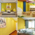 3D Brick Wall Sticker Wallpaper for Walls - PVC Textured PE Foam Self Adhesive 3D effect Wall Panel for Home Decoration - Peel & Stick Waterproof Wall Papers Sheets - 3D Brick Tiles for Living Room Bedroom Background Wall Decor (77x70cm) - Multi. 