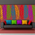 MOdren leaves Reusable Stencil For wall Painting Art DIY Home Decor, Album Crafts and Canvas ID 316. 