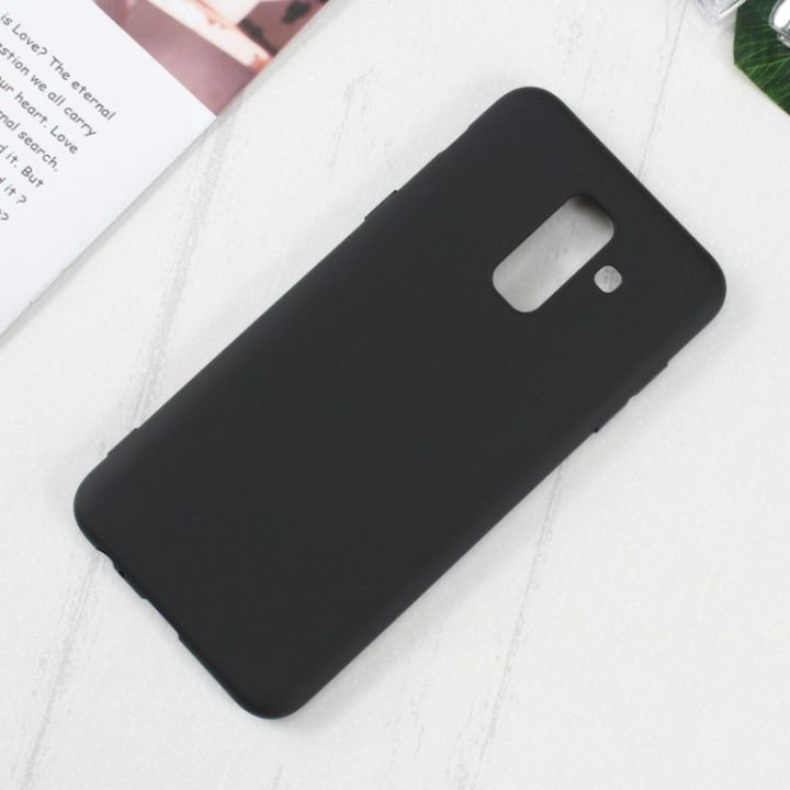 Samsung A6 Plus  Matte Soft Silicon Shockproof Back Cover with Camera Protection