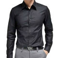 Men formal black shirt cotton stuff office use. 