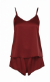 Womenity Short Silk Silky Pajama Set Night Dress For Girls Set Bridal Girl Cami Top And Shorts Premium Matte Satin PJ Set Nighties For Women Sleepwear. 