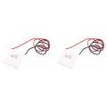 2X Thermoelectric Peltier , High Temperature Thermoelectric Generator Peltier TEG 150Celsius,White 40X40mm. 
