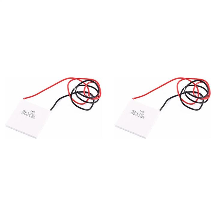 2X Thermoelectric Peltier , High Temperature Thermoelectric Generator Peltier TEG 150Celsius,White 40X40mm