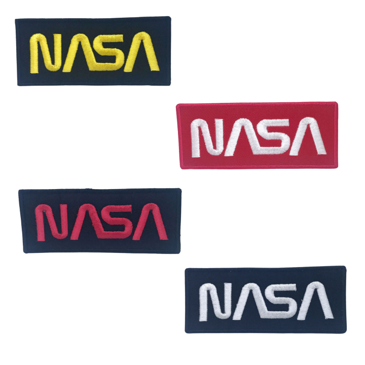NASA Patch Embroidered Iron Sew On Astronaut Spaceman Fancy Dress Costume badge kids clothing repair patch