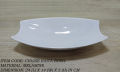 1 Piece Melamine Cruise Raita Bowl - Serving Bowl - Melamine Material - White & Black. 