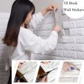 3D Brick Wall Stickers PE Foam High Self-Adhesive Wallpaper Peel and Stick 3D Art Wall Brick Room Panels for TV Walls, Sofa Background Wall Decor (White). 