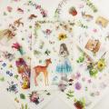 6 Sheets Classical Princess Fairy Tale Adhesive Stickers Decorative Album Diary Stick Label Paper Kids Gift. 
