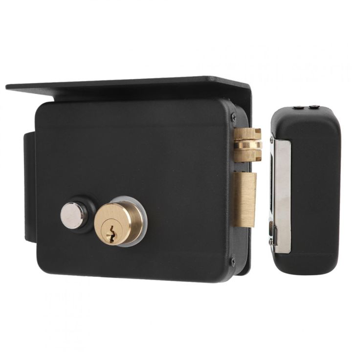 Electronic Door Lock DC 12V For Intercom, Access Control Security System with emergency knob, Also Available With 2 Wireless Remotes And Transformer
