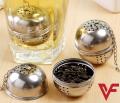 Spice, Herb,Tea and Seasoning Filter Ball with Hanging Hook - Stainless Steel Ball Tea Infuser Mesh Filter Strainer w/hook Loose Tea Leaf Spice Ball with Rope chain Home Kitchen Tools. 