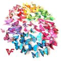 3D Butterfly Wall Stickers Decoration Magnet Butterflies Wall Sticker on the wall DIY 3D PVC 12 Pcs. 