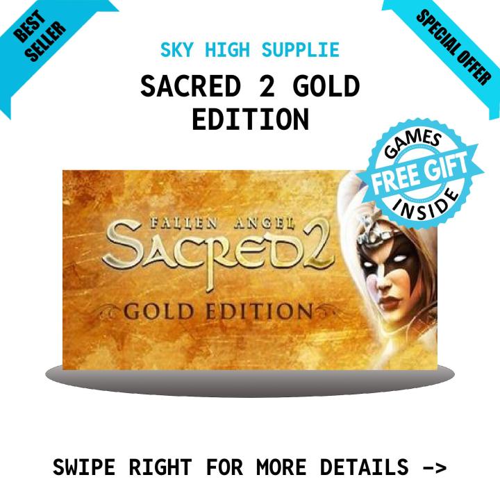 SACRED 2 GOLD EDITION Game for PC - with complete Installation Guide - GoogleDrive/MediaFire Download - QR Codes + 1 Extra free Game - PC Games