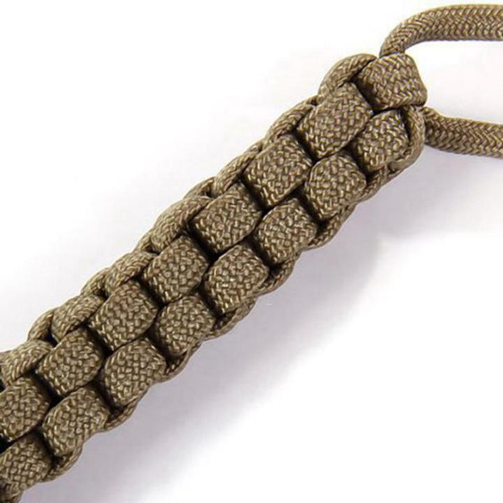 Quadrat geflochtenes Messer Lanyard - Khaki