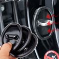 New Silent Accessories Car Door Lock Buckle Protection Cover 1/4PCS Auto Accessories Door Shock Absorber Cushion Black/White Silicone Anti-Collision Car. 