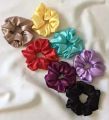 Spring Collection Silk Hair Scrunches Band For Girl-Women – Soft Silk Pony-tail Hair Band For All Hairs. 