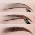 Eyebrows Drawing 2 in 1 Waterproof Eyebrow Pencil - Eyebrow Pencil + Brush - DARK BROWN SHADE - Wahab Products. 
