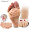 Silicone Padded Forefoot Insoles High Heel Shoes Pad Comfortable Practical Durable Forefoot Cushion Metatarsal Pads Pain Relief Silicone Gel Bunion Protector 1Pair. 