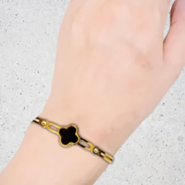 Elegant%20Gold-Plated%20Four-Leaf%20Clover%20Bangle%20with%20Black%20Enamel%20and%20Crystal%20Accents%20%7Cstainless%20steel%20bracelet%20-Luxury%20Jewelry%20for%20Women%20%7CBest%20Gift%20for%20Girls%20-%20Image%204