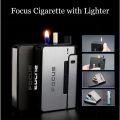 Automatic Cigarette Case With Inbuilt Refillable Lighter Premium Quality Men Gift. 